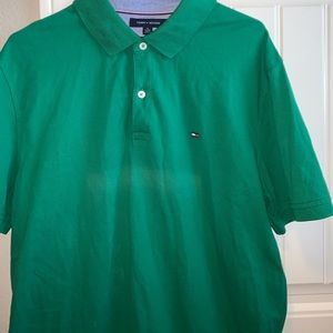 Green Tommy Hilfiger polo